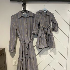 Mommy and me icy city co tommie plaid dress. Mom is small toddler 3t